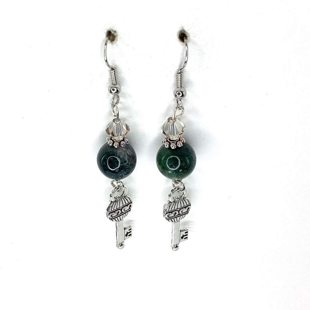 Key Charm Earring Nwt